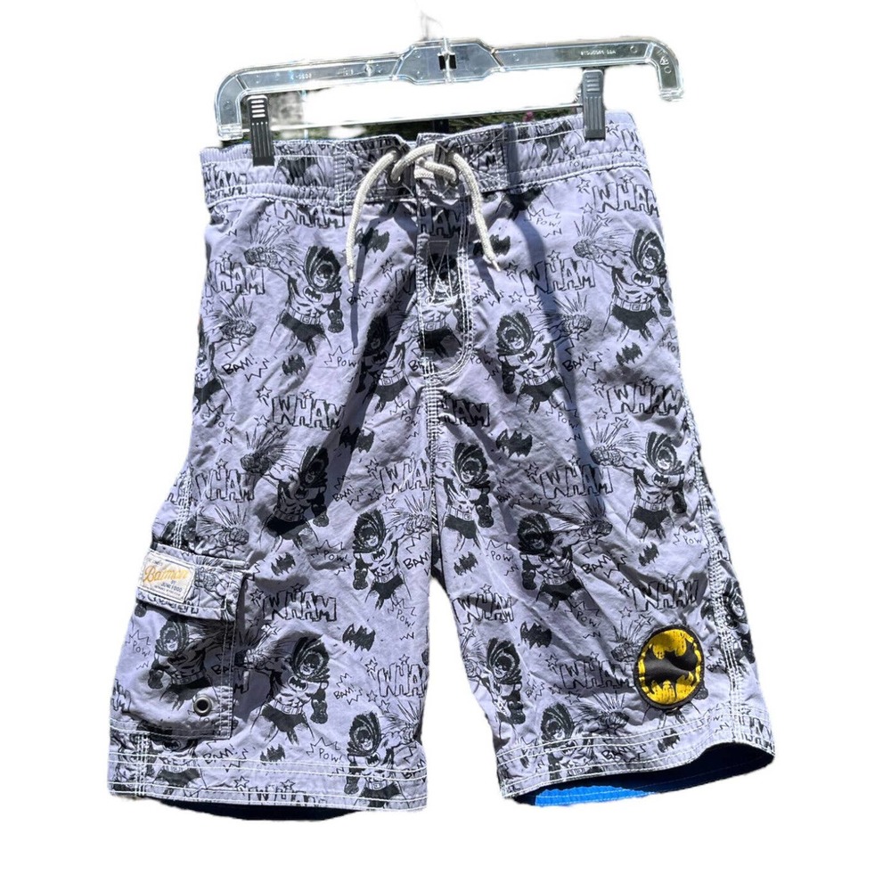 Gap Kids DC Comics Boys Batman Swim Trunks Board Shorts Size‎ XXL (14-16) EUC
